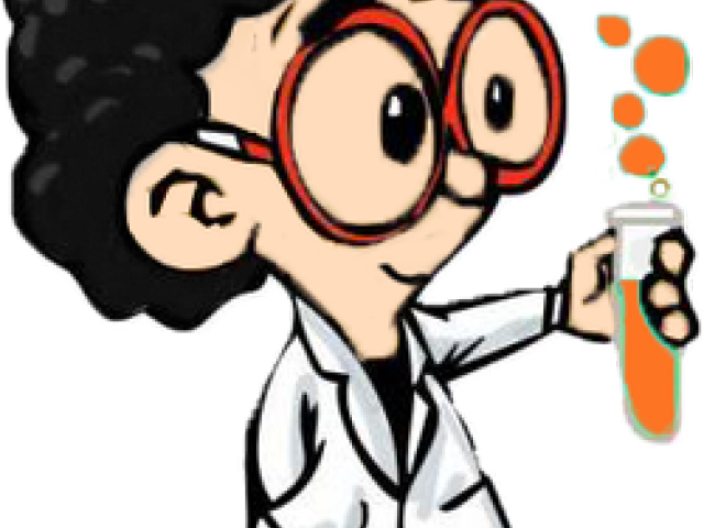 Way Clipart Science Observation - Cartoon Scientist - Png Download (640x480), Png Download