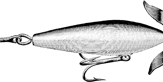 Fisherman Clipart Vintage - Bait Fish - Png Download (640x480), Png Download