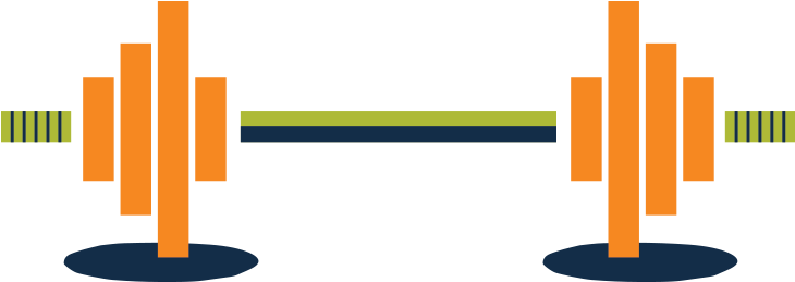 Barbell - Comfy Fitness Clipart (1000x400), Png Download