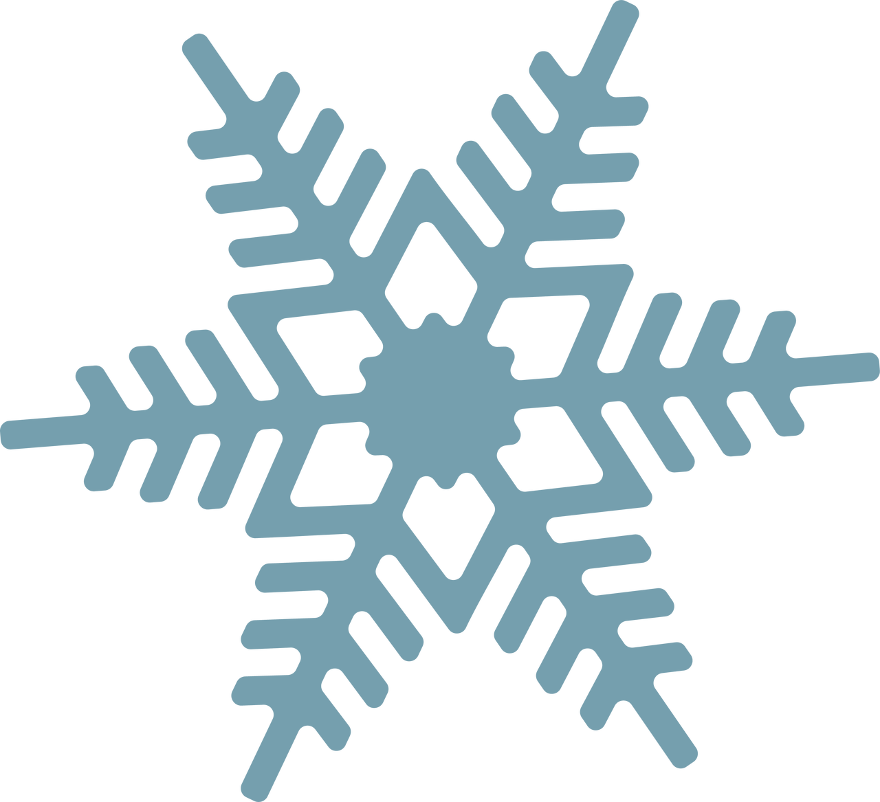 Grey's Gold And Silver Flakes, 13x13in - Dibujo Cristal De Hielo Clipart (1280x1167), Png Download