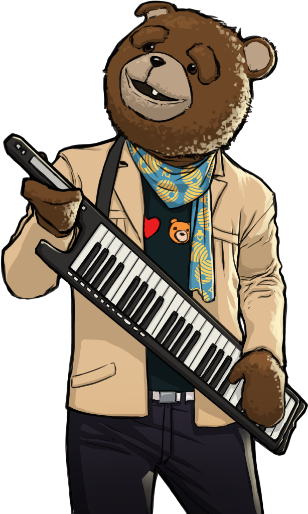 We're Glad That All's Well That Ends Well - Keytar Clipart (1024x1024), Png Download