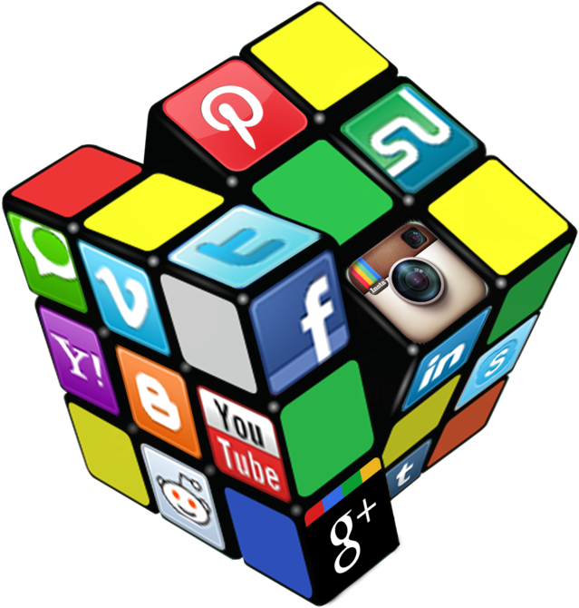 Cube Media Measurement Rubiks Optimization Marketing - تعريف مواقع التواصل الاجتماعي Clipart (800x748), Png Download