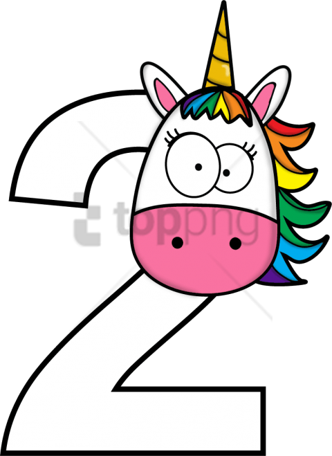 Free Png Escuela - Unicorn Number 4 Clipart Transparent Png (480x659), Png Download