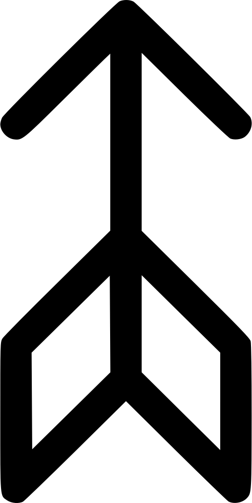 Png File Svg - Arrow Clipart (492x980), Png Download