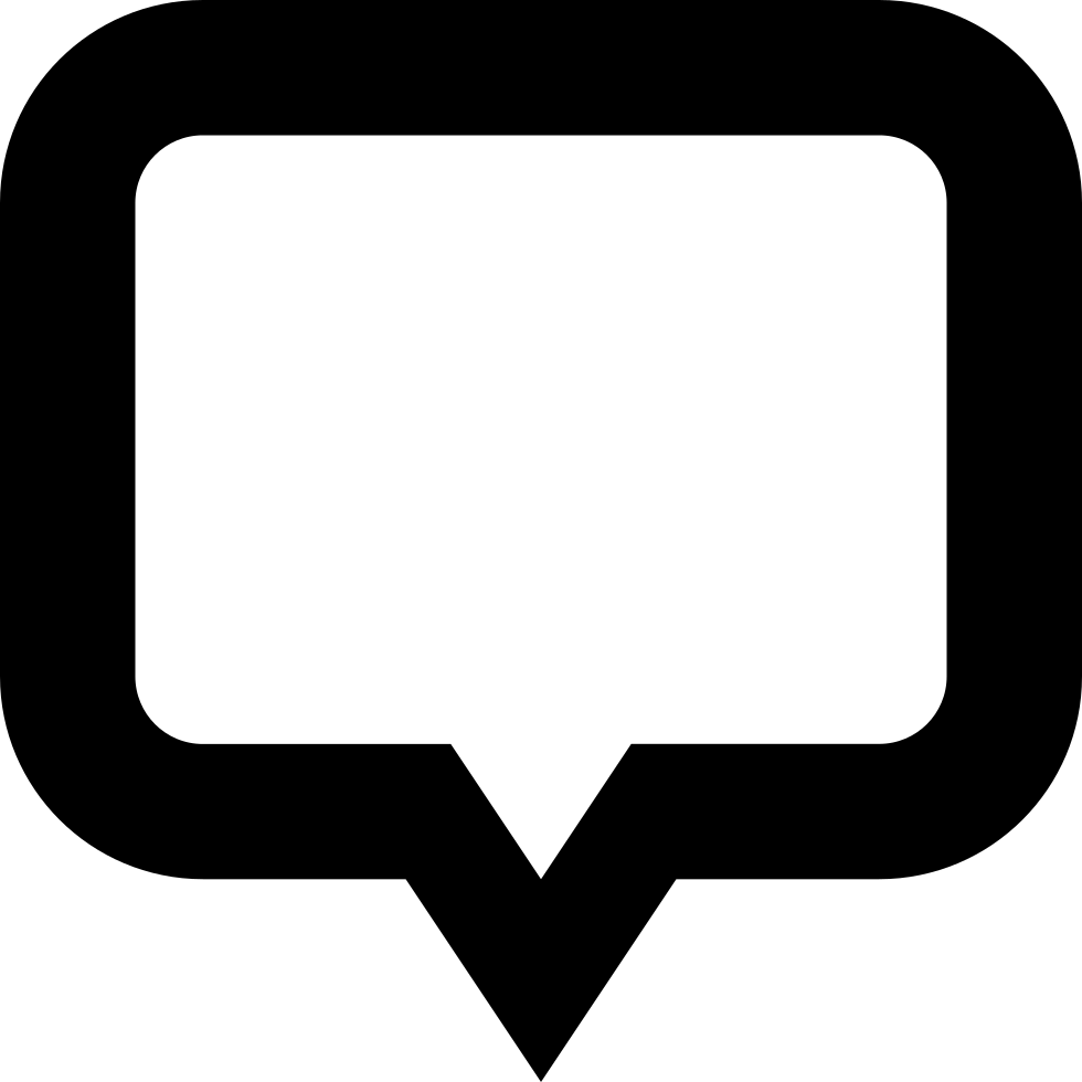 Speech Bubble Center Comments Clipart (980x980), Png Download