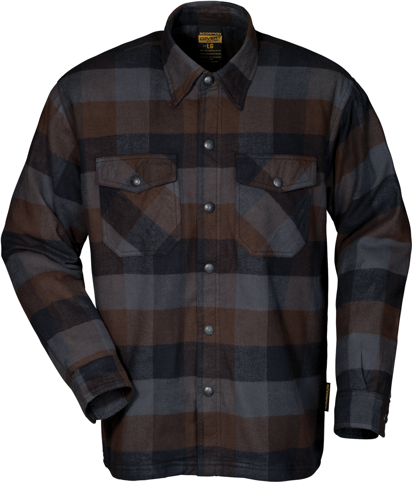 New Black / Brown / Grey - Motorcycle Shirt With Protection Clipart (1024x1024), Png Download