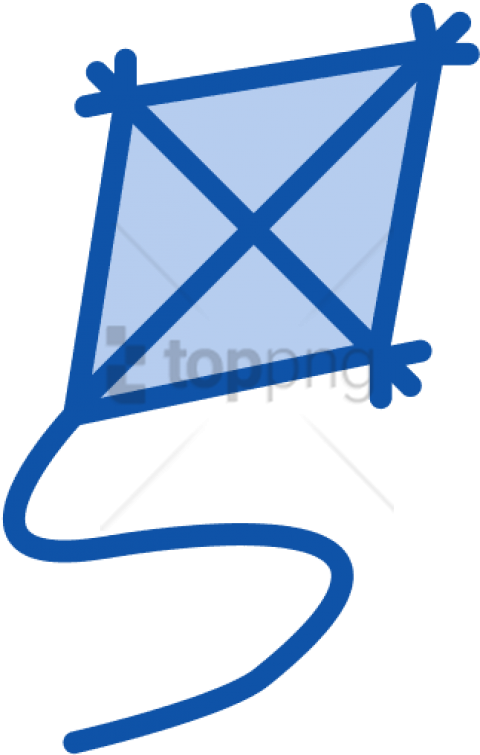 Free Png Kite, Fill, Lovely Icon - Black And White Kite Clipart (480x755), Png Download