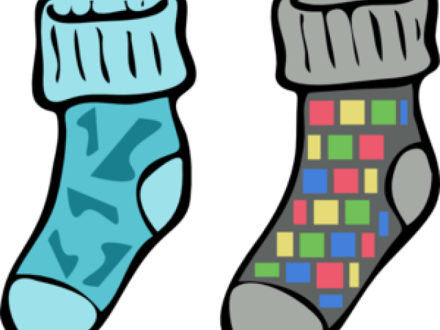 Socks Clipart Wacky - Odd Socks Clipart - Png Download (640x480), Png Download
