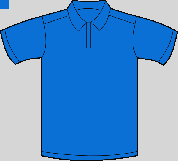 Polo Shirt Clip Art Polo Clipart - Blue Polo Shirt Clip Art - Png Download (600x542), Png Download