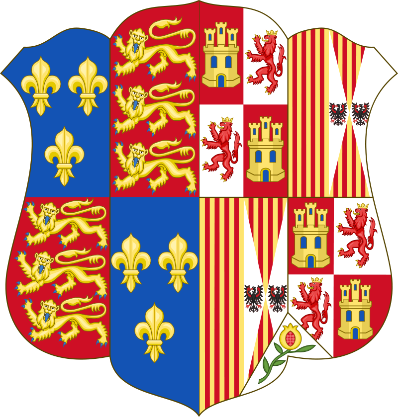 Anne De Mortimer, Countess Of Cambridge , Was The Mother - Catherine Of Aragon Coat Of Arms Clipart (800x839), Png Download