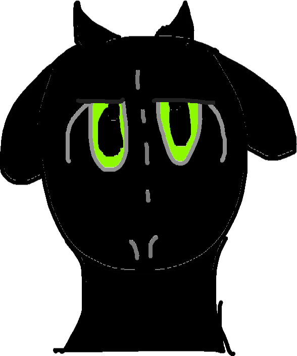 Toothless - Drawing Copy - Black Cat Clipart (588x704), Png Download