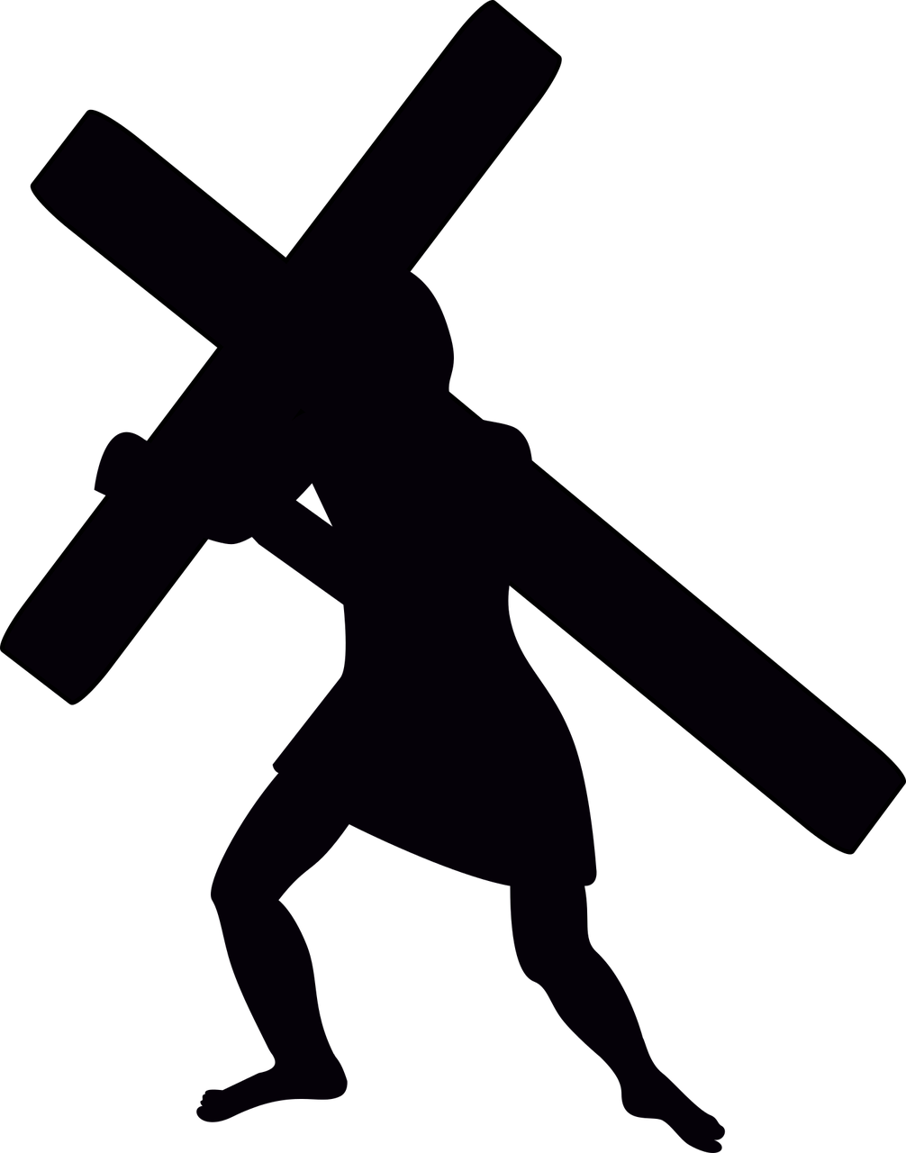Good Friday Passion Mime - Cross Clipart (566x720), Png Download