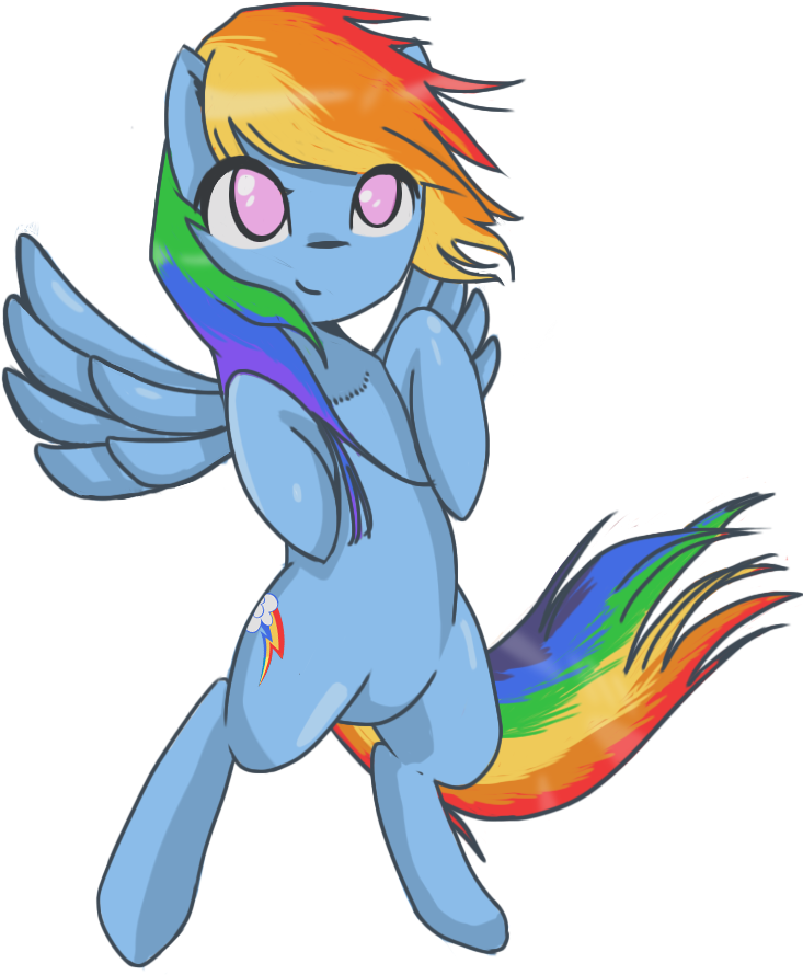 Post 27609 0 97644800 1427610854 Thumb - Rainbow Dash Art Png Clipart (733x890), Png Download