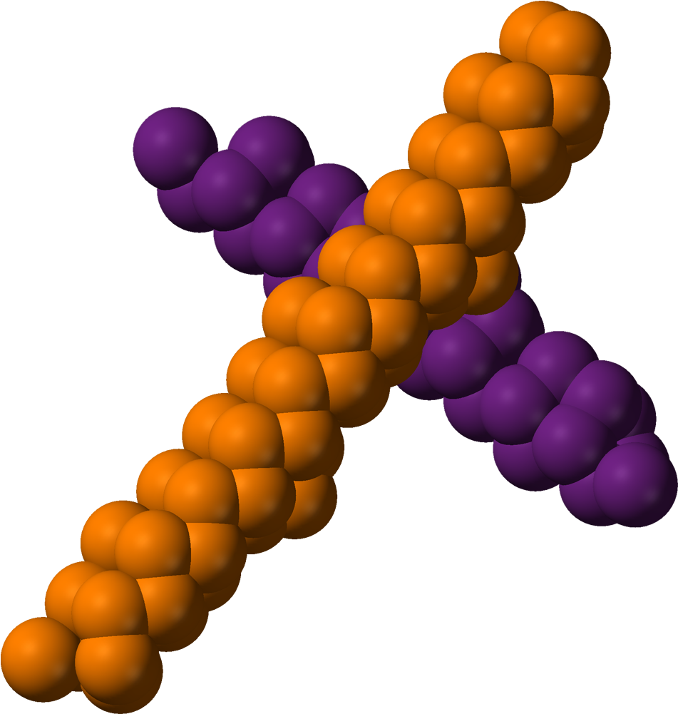 Violet Phosphorus Chains Connecting From Xtal 3d Vdw Clipart (1050x1100), Png Download