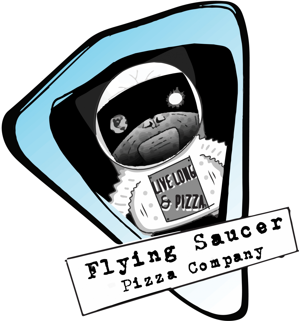Flying Saucer Pizza Company Clipart (1200x1290), Png Download