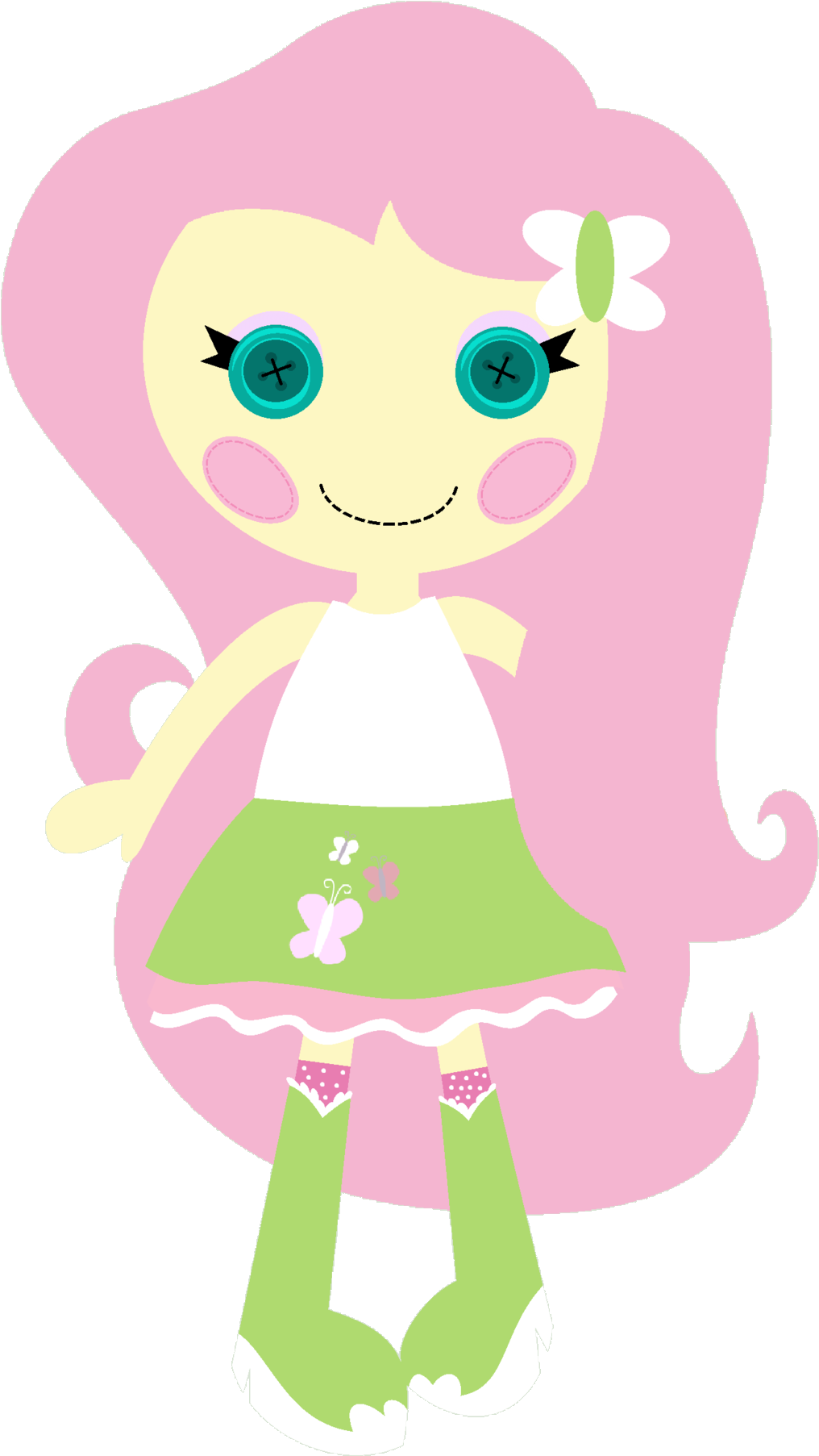 Fluttershy - Illustration Clipart (1024x1816), Png Download