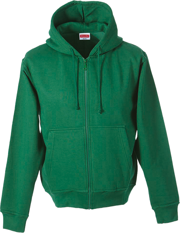 Hooded Sweatvest Uni Green 8420 M - Hoodie Clipart (595x768), Png Download
