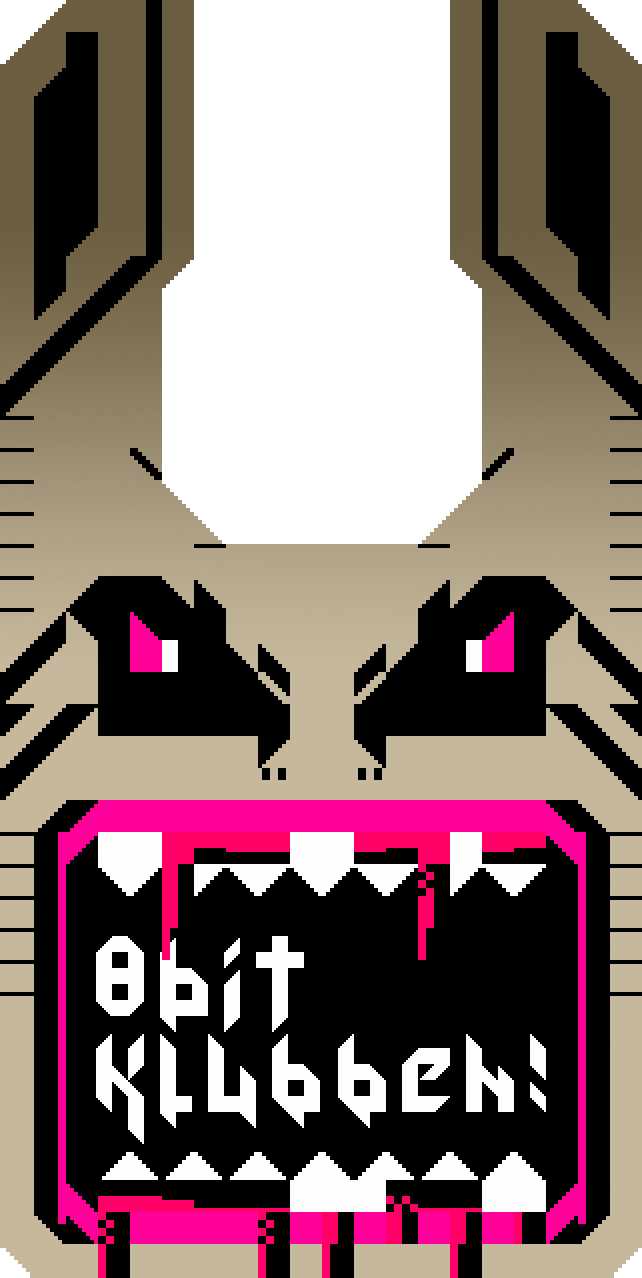 8 Bit Klubben Copenhagen Logo - Graphic Design Clipart (642x1278), Png Download