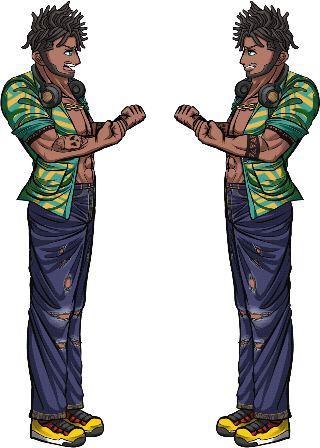 Etsuji Scrum - Cartoon Clipart (1280x1772), Png Download