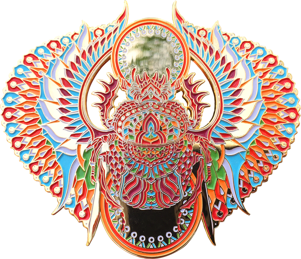 Blood Scarab Pin - Illustration Clipart (1024x880), Png Download