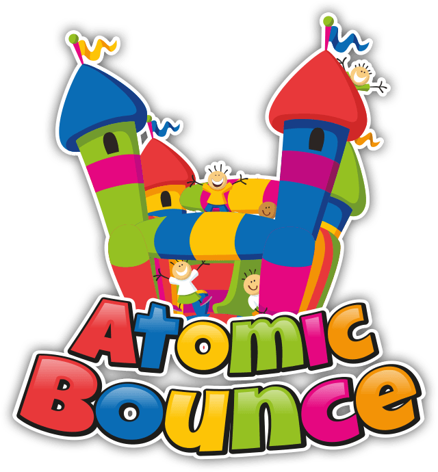 Atomic Bounce - Clip Art Bounce House - Png Download (640x690), Png Download