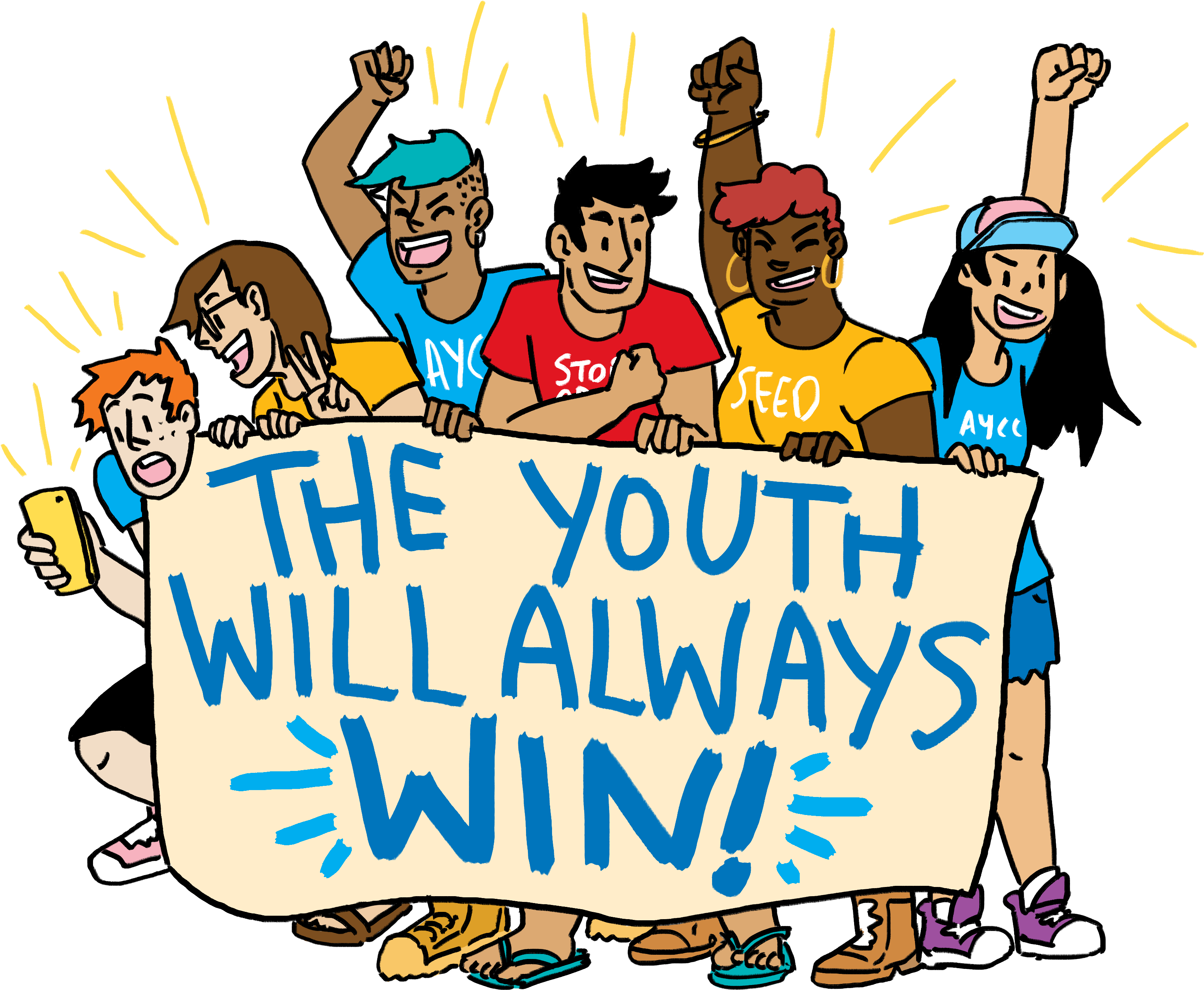 Pledge To Vote Climate - Cartoon Clipart (3324x2735), Png Download