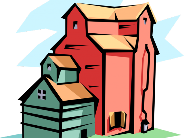 Grain Clipart Grain Elevator - Grain Elevators - Png Download (640x480), Png Download