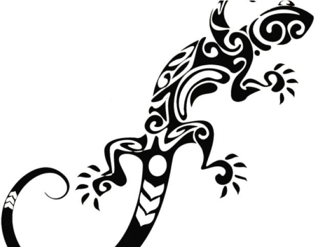 Monitor Lizard Clipart Pet Lizard - Tribal Lizard - Png Download (640x480), Png Download