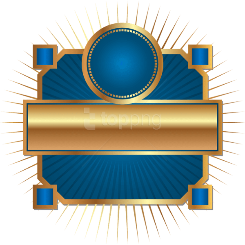 Free Png Download Decorative Label Blue Clipart Png - Circle Transparent Png (850x849), Png Download