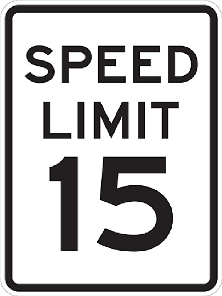 Speed Png Transparent Images - Speed Limit Sign Clipart (600x600), Png Download