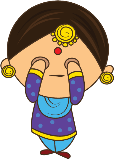 Punjabi Woman - Illustration Clipart (618x618), Png Download