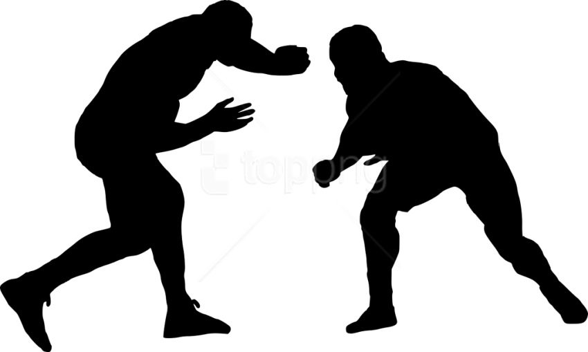 Free Png Sport Wrestling Silhouette Png - Wrestling Png Clipart (850x509), Png Download