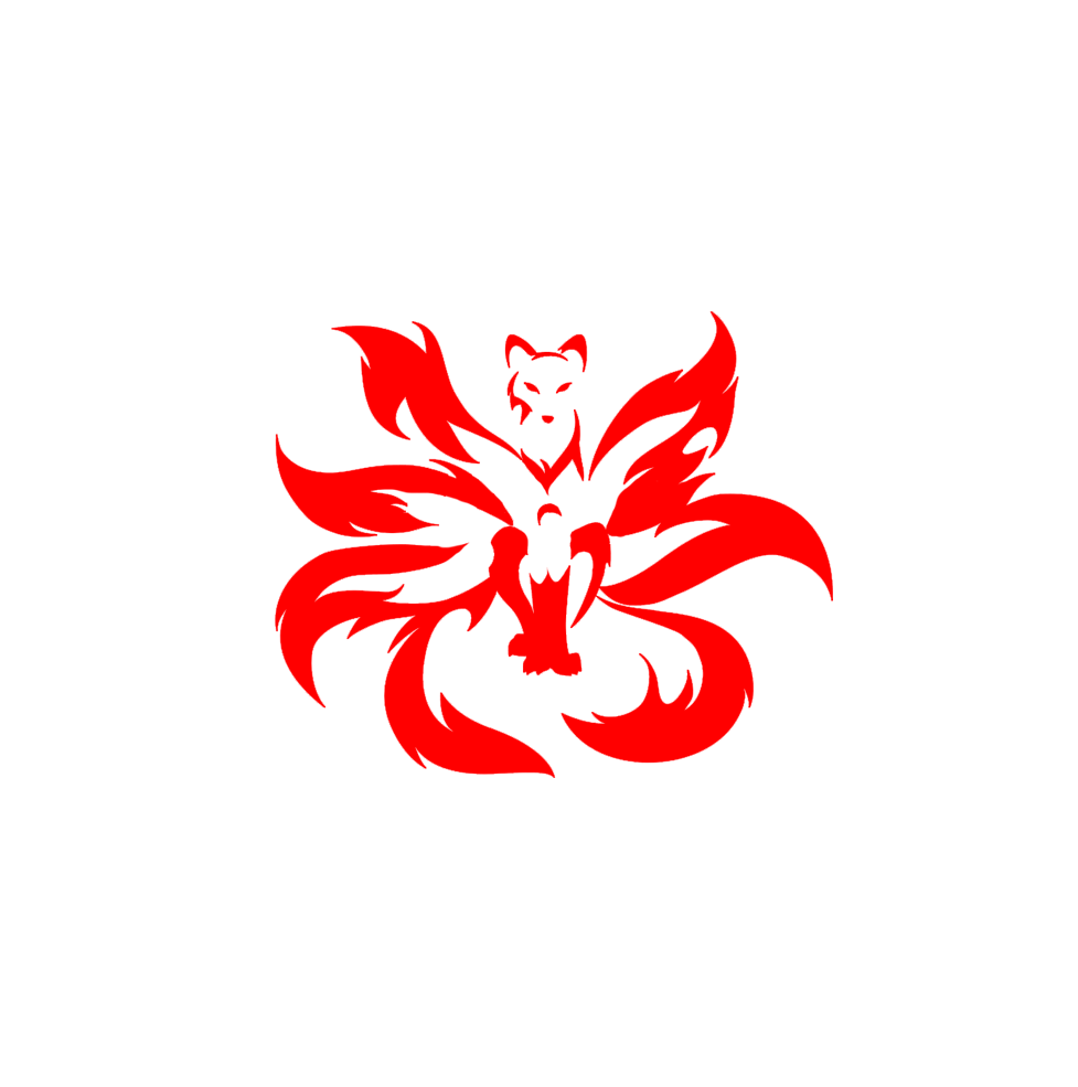 Kim - Nogitsune Fox Tattoo Clipart (1200x1200), Png Download