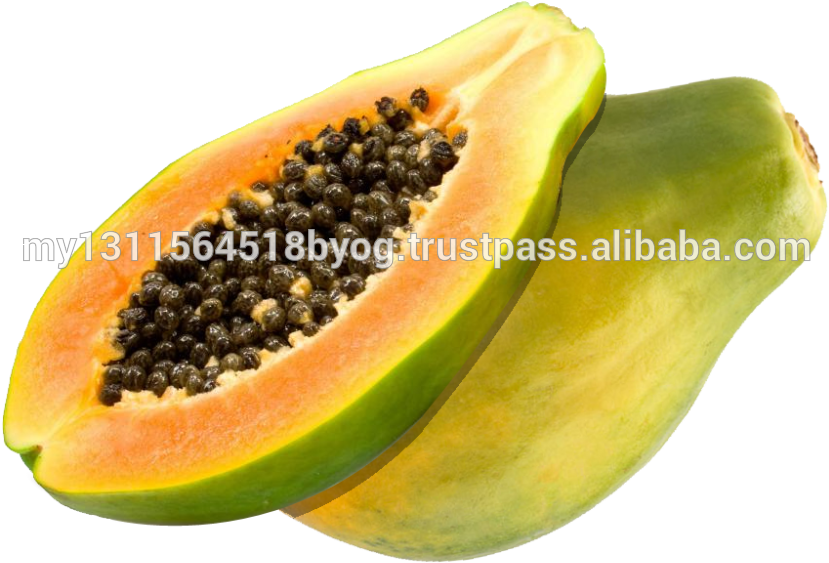 Oem Papaya Chips 100% Fresh Real Papaya Fruit Original - Papaya On White Background Clipart (1000x1000), Png Download