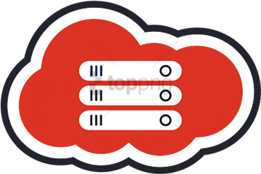 Free Png Cloud Server Icon Clipart (850x569), Png Download