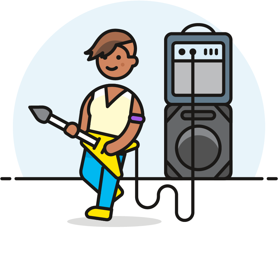 42 Guitarist Female African American Clipart (1025x1148), Png Download