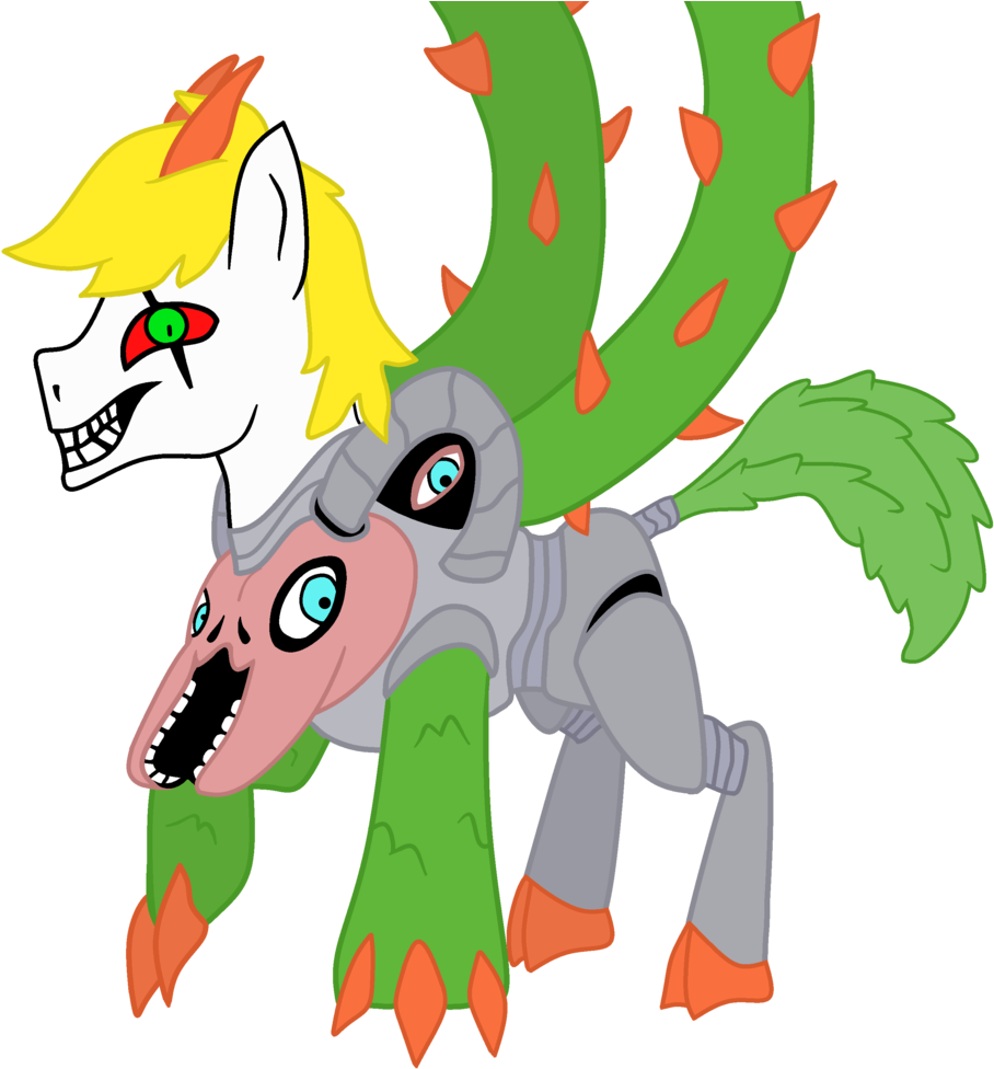 Maxter-advance, Claws, Horns, Nightmare Fuel, Omega - Cartoon Clipart (1126x1024), Png Download