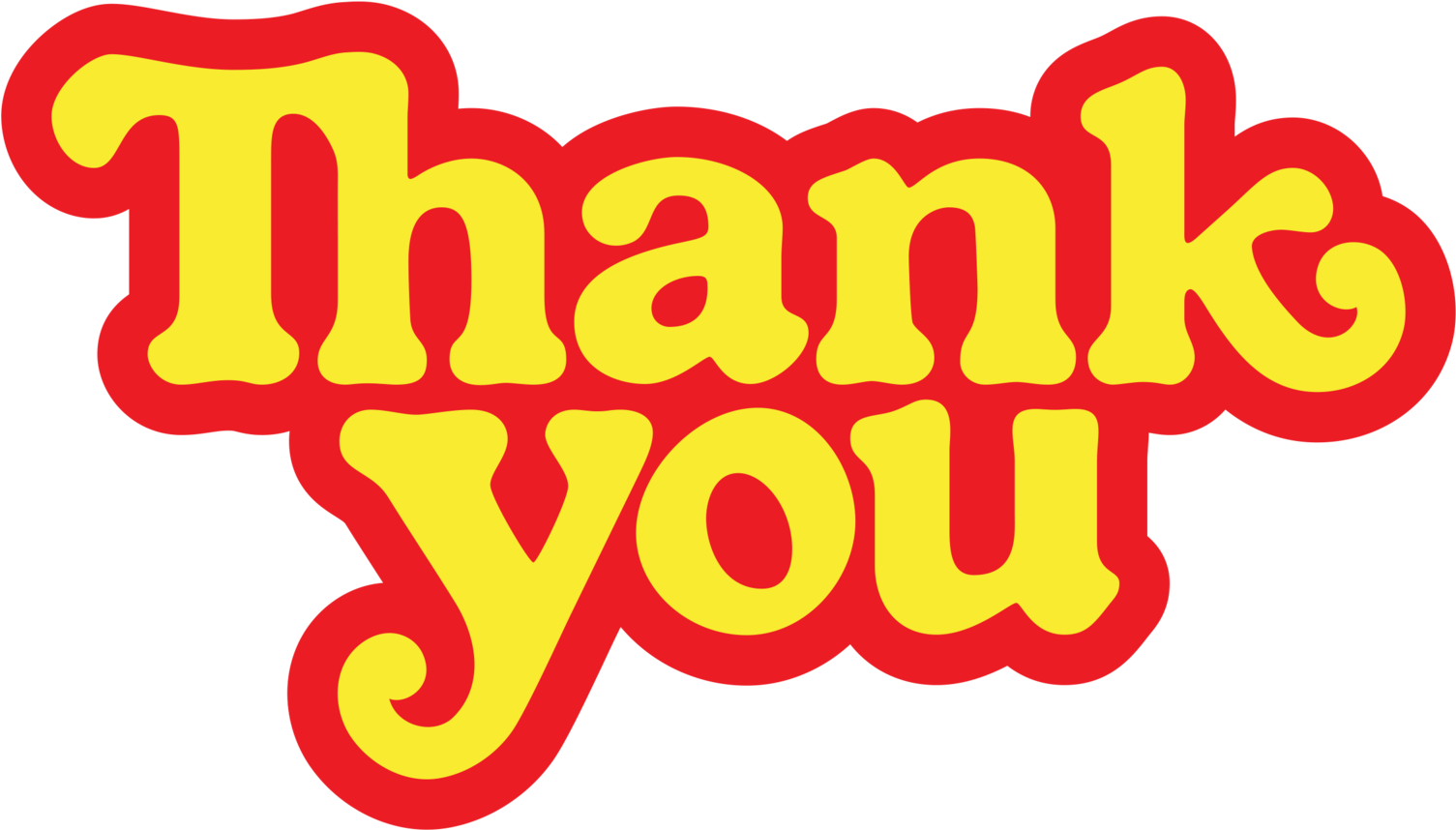 Thank You Deck - Graphic Design Clipart (1600x949), Png Download