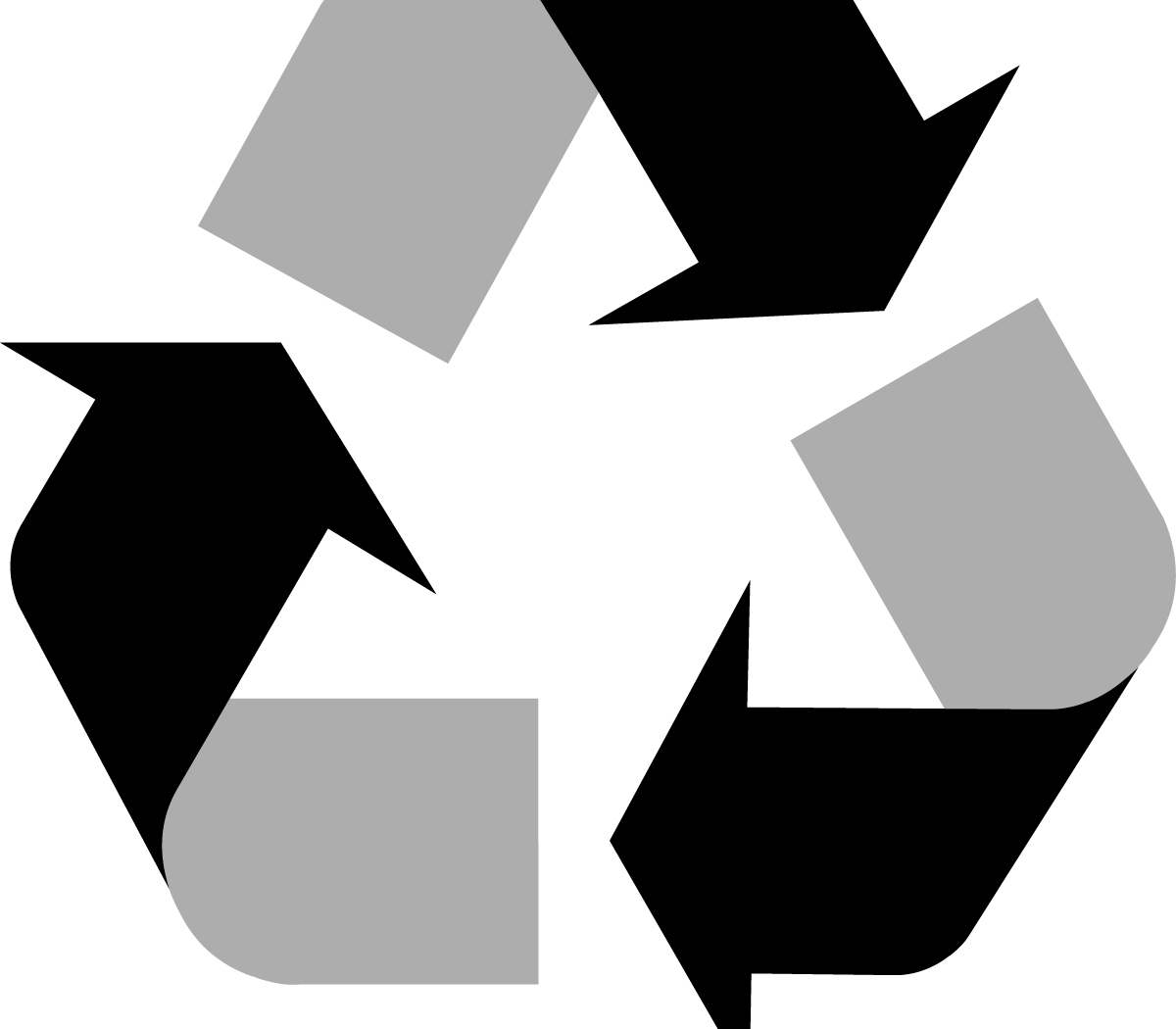 Recycle Symbol Coloring Page Colouring Download Recycling - Recycling Symbol Clipart (1200x1050), Png Download