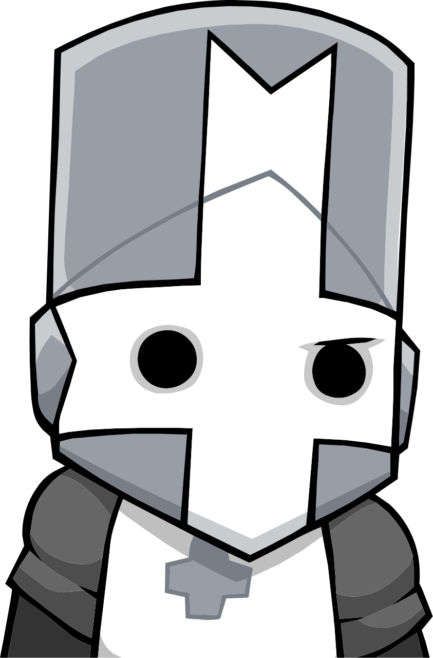 Gray Knight - Castle Crashers Grey Knight Clipart (843x1281), Png Download