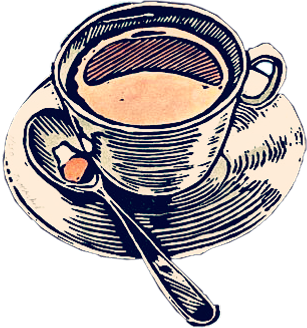 #cup #mug #spoon #saucer #tea #coffee #latte #cappuccino - Teacup Clipart (1024x1094), Png Download