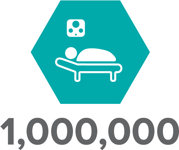 Covering 1,000,000 Hospital Beds Clipart (758x634), Png Download