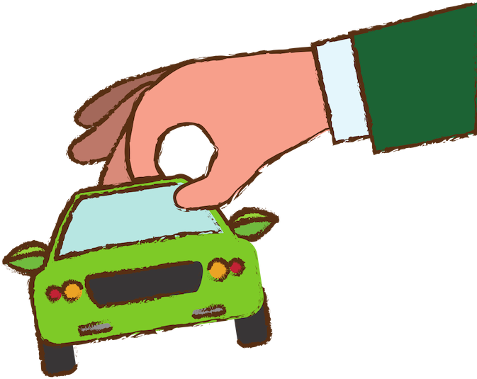 A Hand Dropping A Car After Receiving Car Sales Advice Clipart (730x608), Png Download