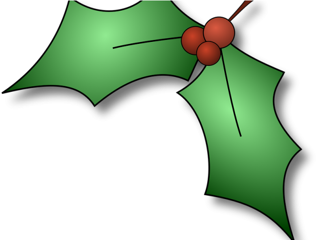 Christmas Holly Image - Clip Art Holly Sprig - Png Download (640x480), Png Download