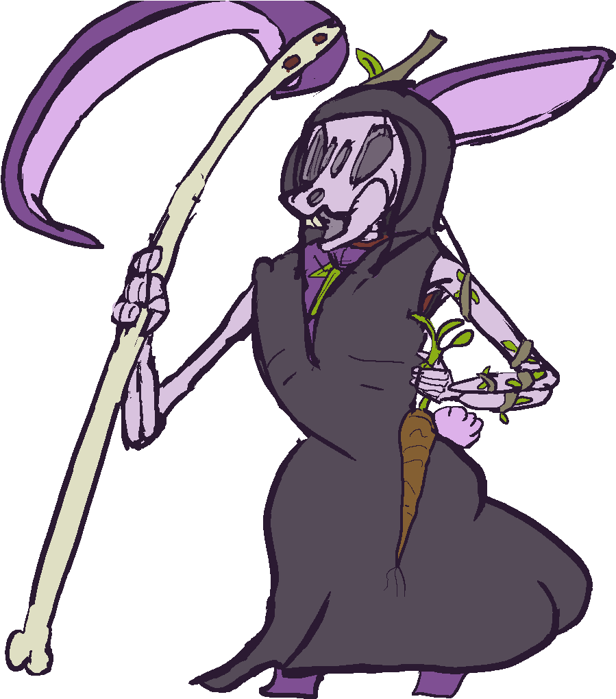 Reaper Bun - Cartoon Clipart (1024x1024), Png Download