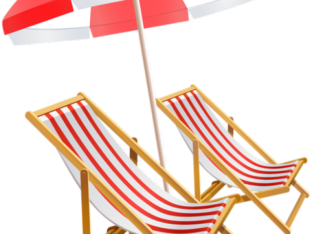Bench Clipart Beach - Umbrella In Beach Clipart - Png Download (640x480), Png Download