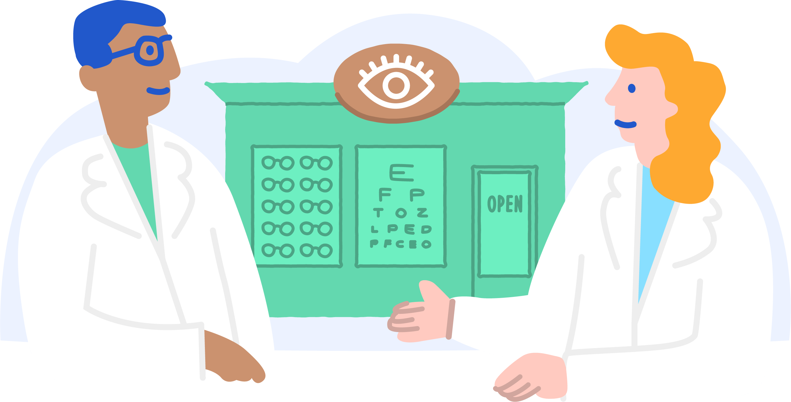 How To Find A Vision Center And Get An Eye Exam Clipart (2652x1350), Png Download