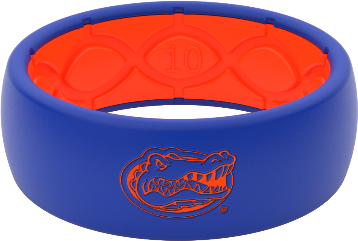 Florida Gators Collegiate Silicone Rings Blue Orange - Bracelet Clipart (1920x1280), Png Download