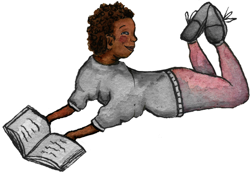 Boy Reading - Illustration Clipart (829x582), Png Download