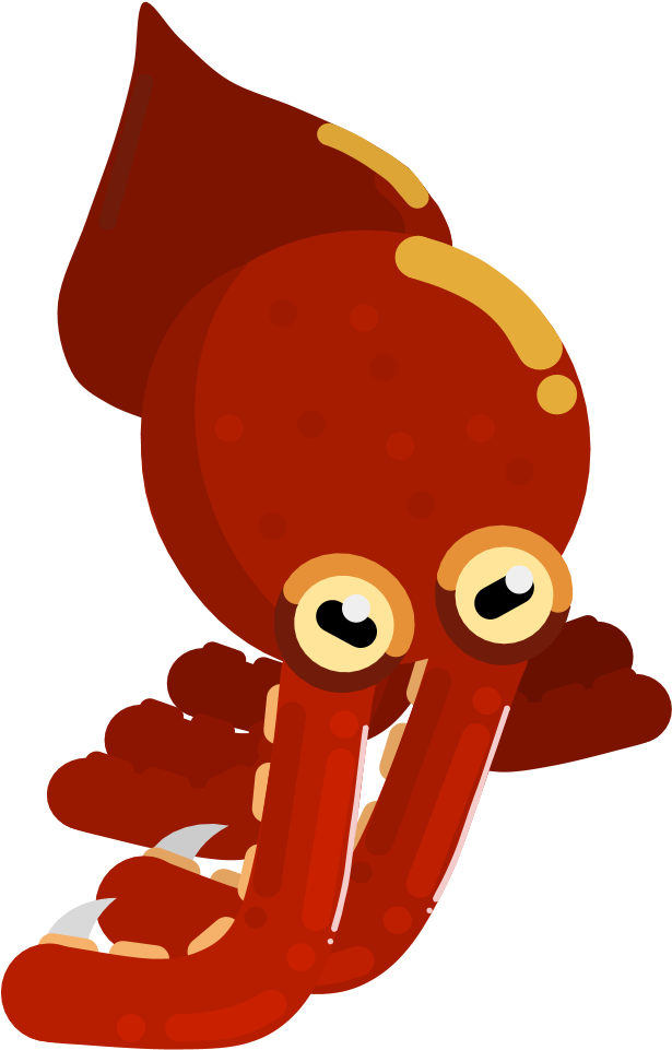 My Really Weird Looking Red Squid Clipart (986x986), Png Download